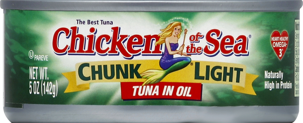 Chicken of the Sea Tuna, Chunk Light, in Oil