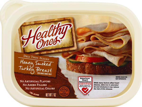 Healthy Ones Turkey Breast, Honey Smoked, Deli Thin-Sliced