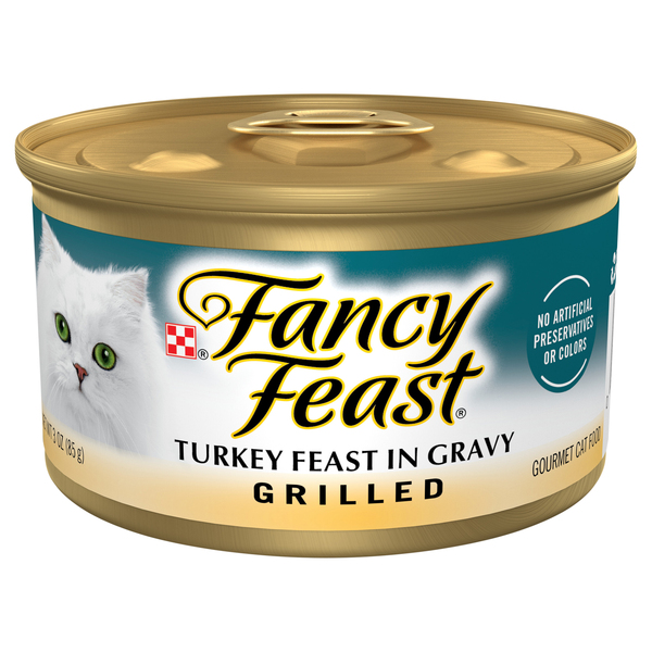 Fancy Feast Cat Food, Gourmet, Turkey Feast in Gravy, Grilled
