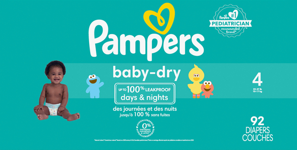 Pampers Diapers, Days & Nights, 4 (22-37 lb)