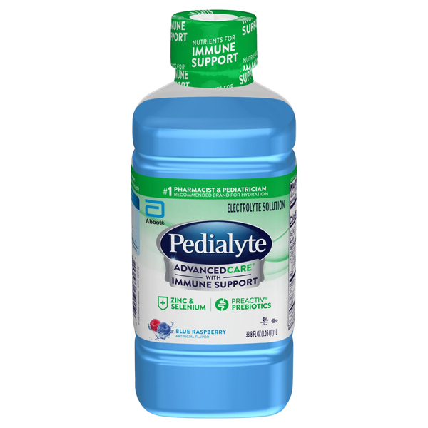 Pedialyte Oral Electrolyte Solution, Blue Raspberry