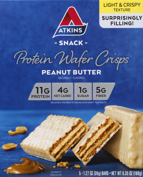 Atkins Protein Wafer Crisps, Peanut Butter