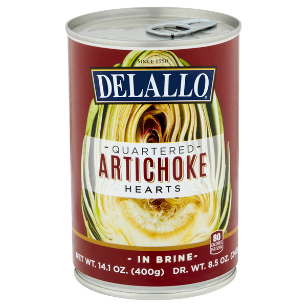 Delallo Artichoke Hearts, Quartered, in Brine