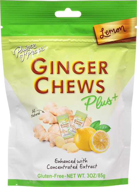 Prince Of Peace Ginger Chews, Lemon, Plus+