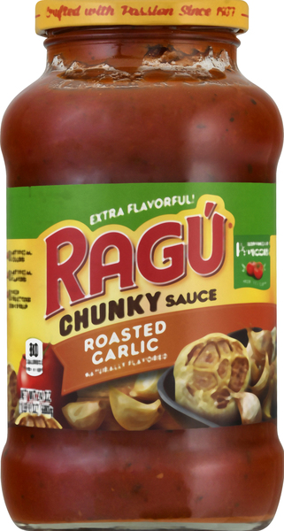 Ragu Sauce, Roasted Garlic, Chunky