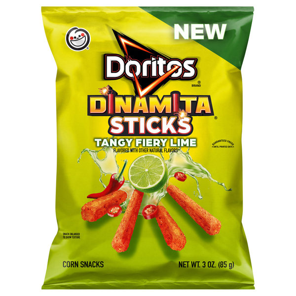 Doritos Corn Snacks, Dinamita Sticks, Tangy Fiery Lime