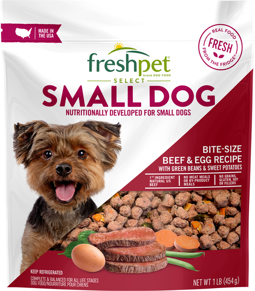 Freshpet Dog Food, Beef & Egg Recipe, Bite Size, Small Dog