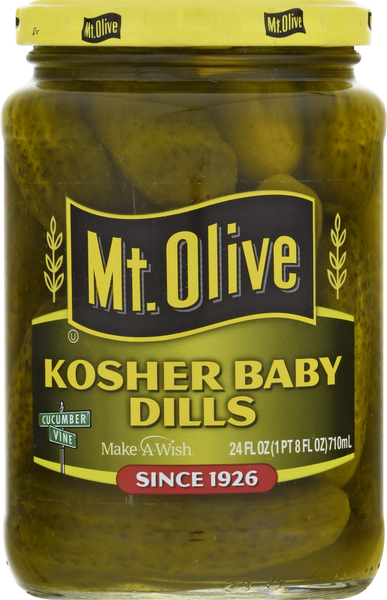 Mt. Olive Pickles, Kosher Dills, Baby, Fresh Pack
