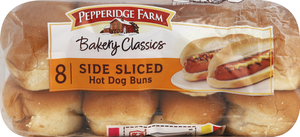 PEPPERIDGE FARM Hot Dog Buns, Side Sliced