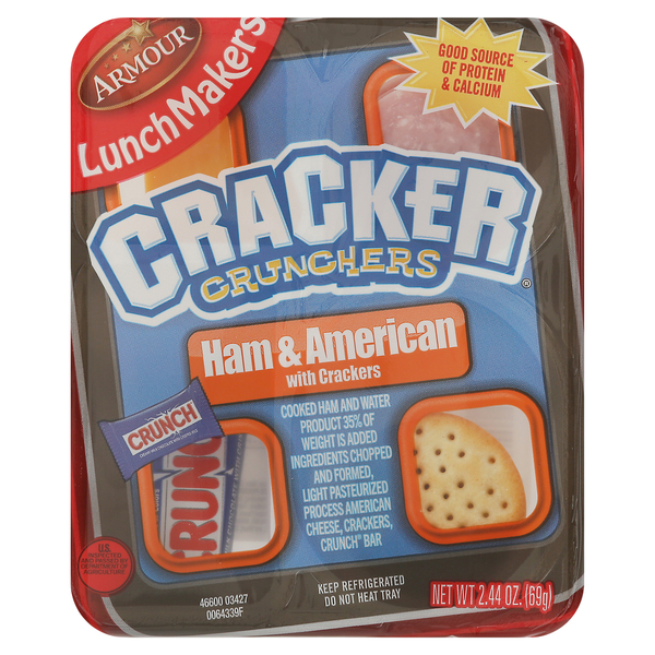 LunchMakers Cracker Crunchers, Ham & American
