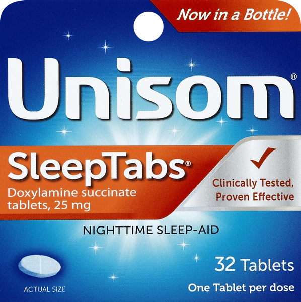 Unisom Nighttime Sleep-Aid, 25 mg, Tablets