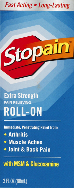 Stopain Pain Relieving Roll-On, Extra Strength