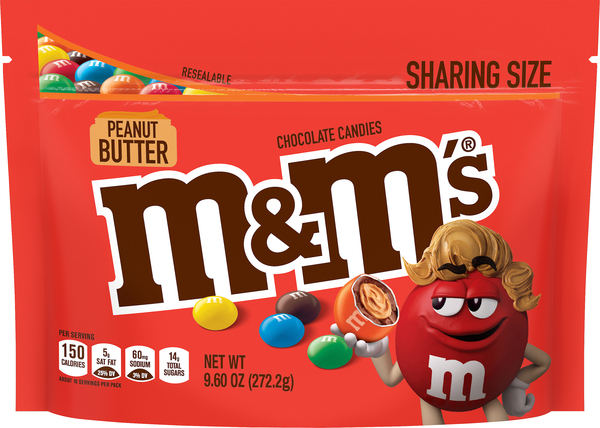M&M'S Chocolate Candies, Peanut Butter, Sharing Size