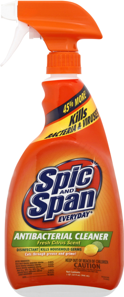 Spic and Span Cleaner, Antibacterial, Fresh Citrus Scent