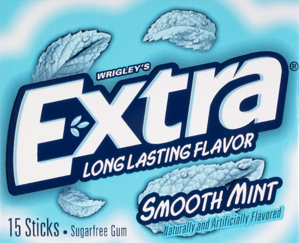Extra Gum, Sugarfree, Smooth Mint