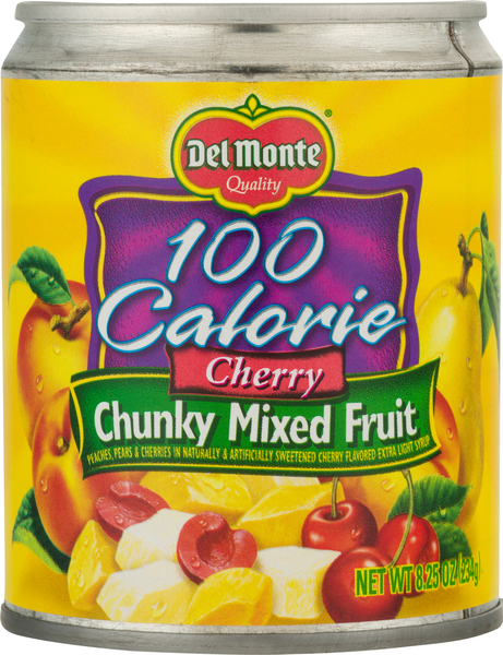 Del Monte Mixed Fruit, Cherry, Chunky