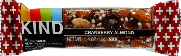 KIND Bar, Cranberry Almond + Antioxidants, with Macadamia Nuts