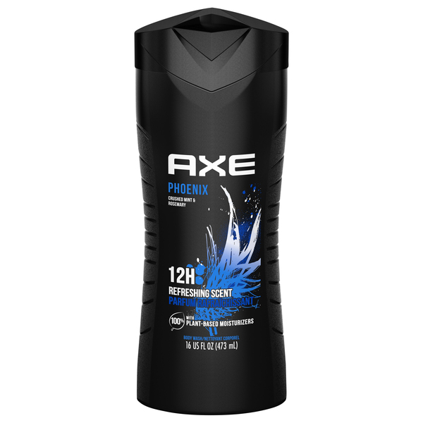 Axe Body Wash, Phoenix, Crushed Mint & Rosemary