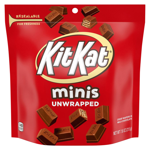 Kit Kat Crisp Wafers in Milk Chocolate, Unwrapped, Minis