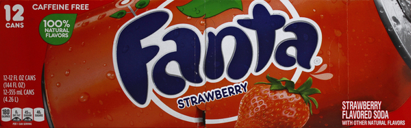 Fanta Soda, Strawberry Flavored