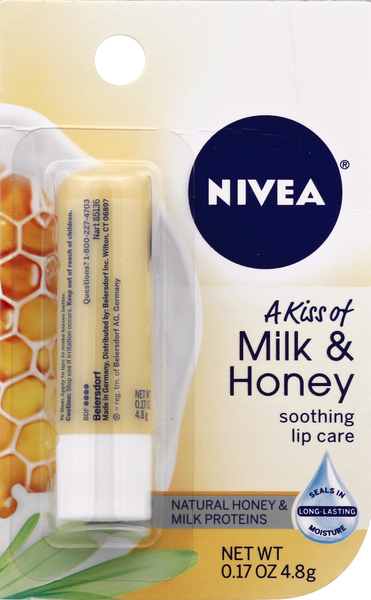 Nivea Lip Care, Soothing, A Kiss of Milk & Honey