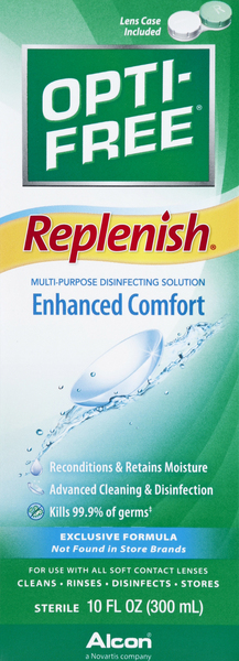 Opti-Free Disinfecting Solution, Multi-Purpose, Enhanced Comfort