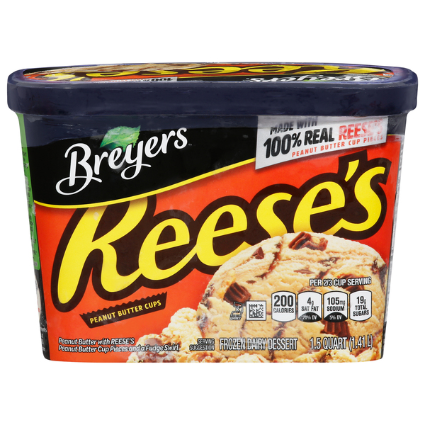 Breyers Frozen Dairy Dessert, Peanut Butter Cups