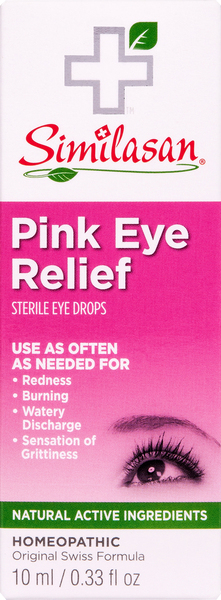Similasan Eye Drops, Sterile, Pink Eye Relief, Homeopathic