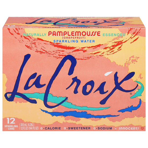 LaCroix Sparkling Water, Pamplemousse, Naturally Essenced