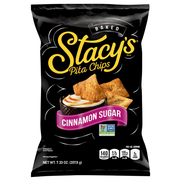 Stacys Pita Chips, Cinnamon Sugar, Baked