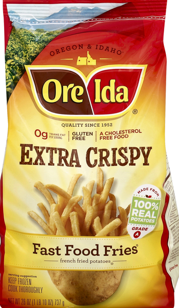 Ore Ida Fast Food Fries, Extra Crispy