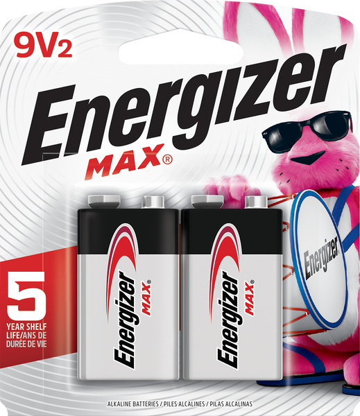 Energizer Batteries, Alkaline, AA, 9V