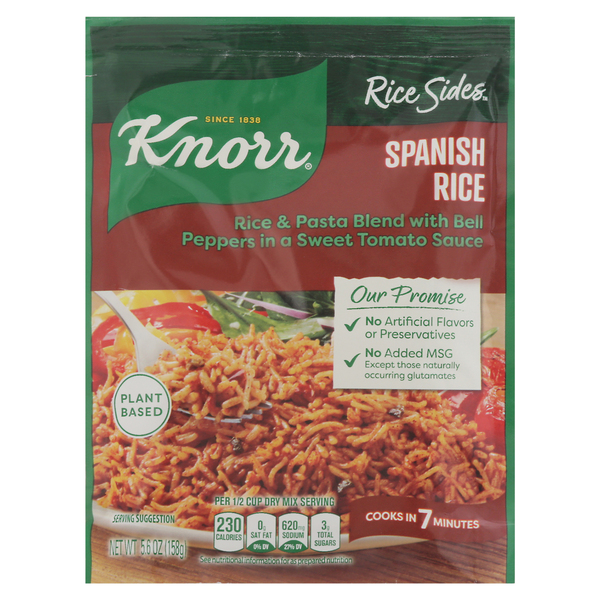 Knorr Fiesta Sides for a tasty rice side dish Spanish Rice no artificial flavors 5.6 oz