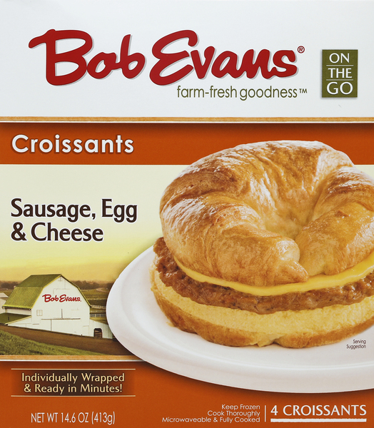 Bob Evans Croissants, Sausage, Egg & Cheese