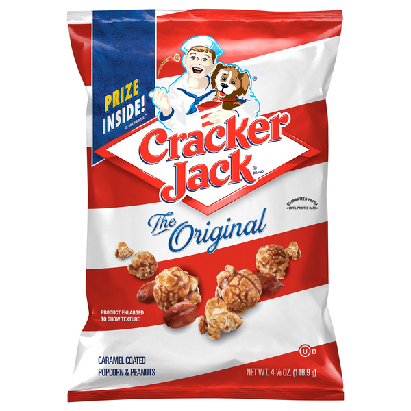 Cracker Jack Popcorn & Peanuts, Caramel Coated, The Original