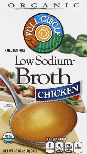 Full Circle Broth, Low Sodium, Chicken