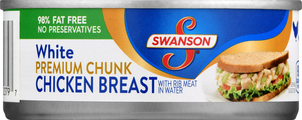 Swanson Chicken Breast, White, Premium Chunk