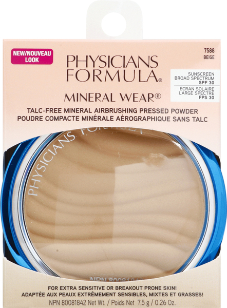 Physicians Formula Pressed Powder, Beige 7588, Sunscreen Broad Spectrum SPF 30