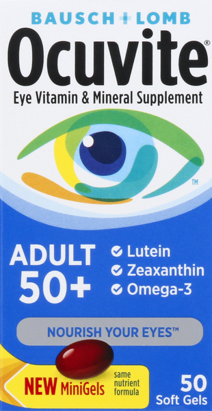 Ocuvite Eye Vitamin, Adult 50+, Softgels