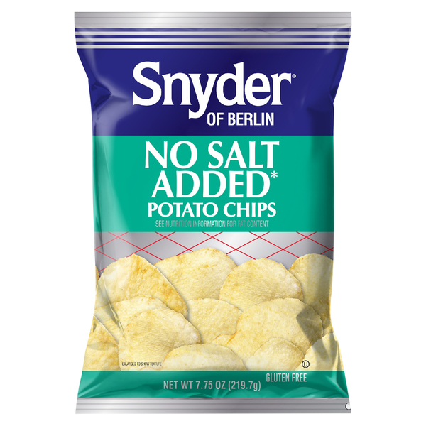 Snyder of Berlin Potato Chips, No Salt Added