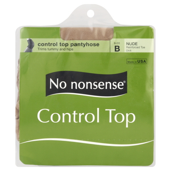 No nonsense Pantyhose, Control Top, Reinforced Toe, Size B, Nude « Discount  Drug Mart