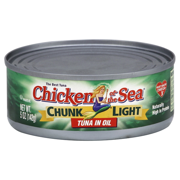 Chicken of the Sea Tuna, Chunk Light, in Oil