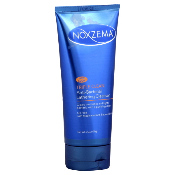 Noxzema Anti-Bacterial Lathering Cleanser, Triple Clean
