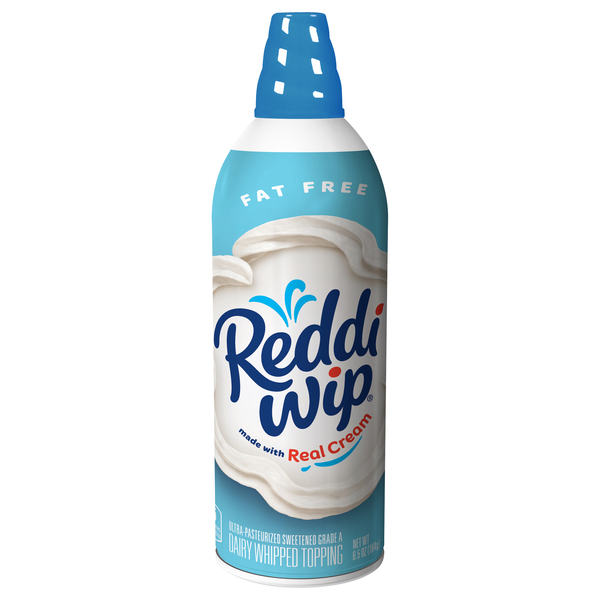 Reddi Wip Fat Free Whipped Topping Made with Real Cream