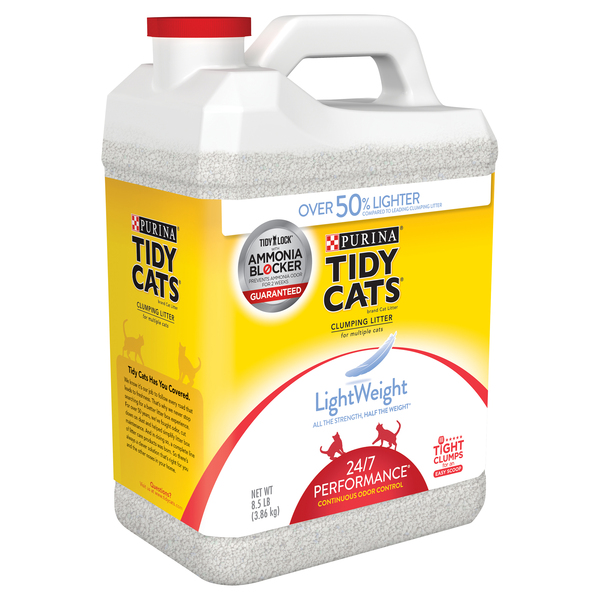 Tidy Cats Cat Litter, Clumping, 24/7 Performance, for Multiple Cats, LightWeight