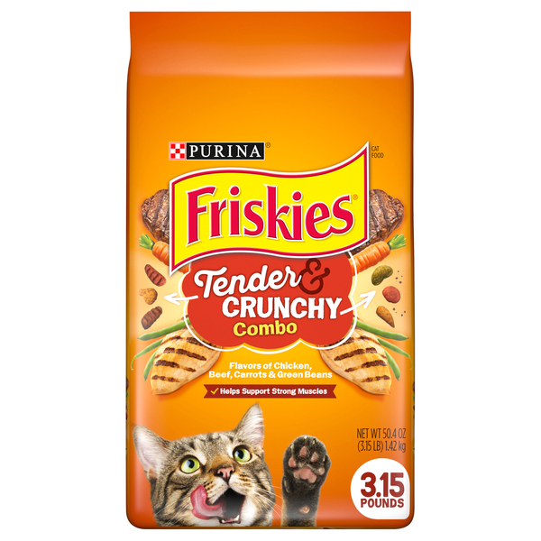 Friskies Purina Friskies Dry Cat Food, Tender & Crunchy Combo