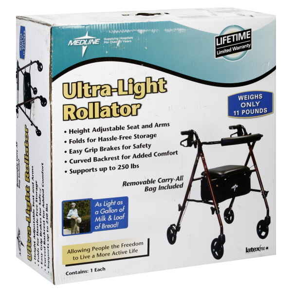 Medline Rollator, Ultra-Light