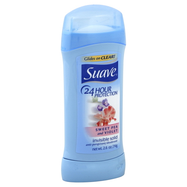 Suave Anti-Perspirant/Deodorant, Invisible Solid, Sweet Pea and Violet