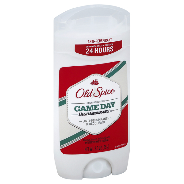 Old Spice Anti-Perspirant & Deodorant, Long Lasting Stick, Game Day