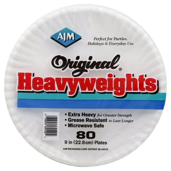 AJM Plates, Original Heavyweights, 9-Inch